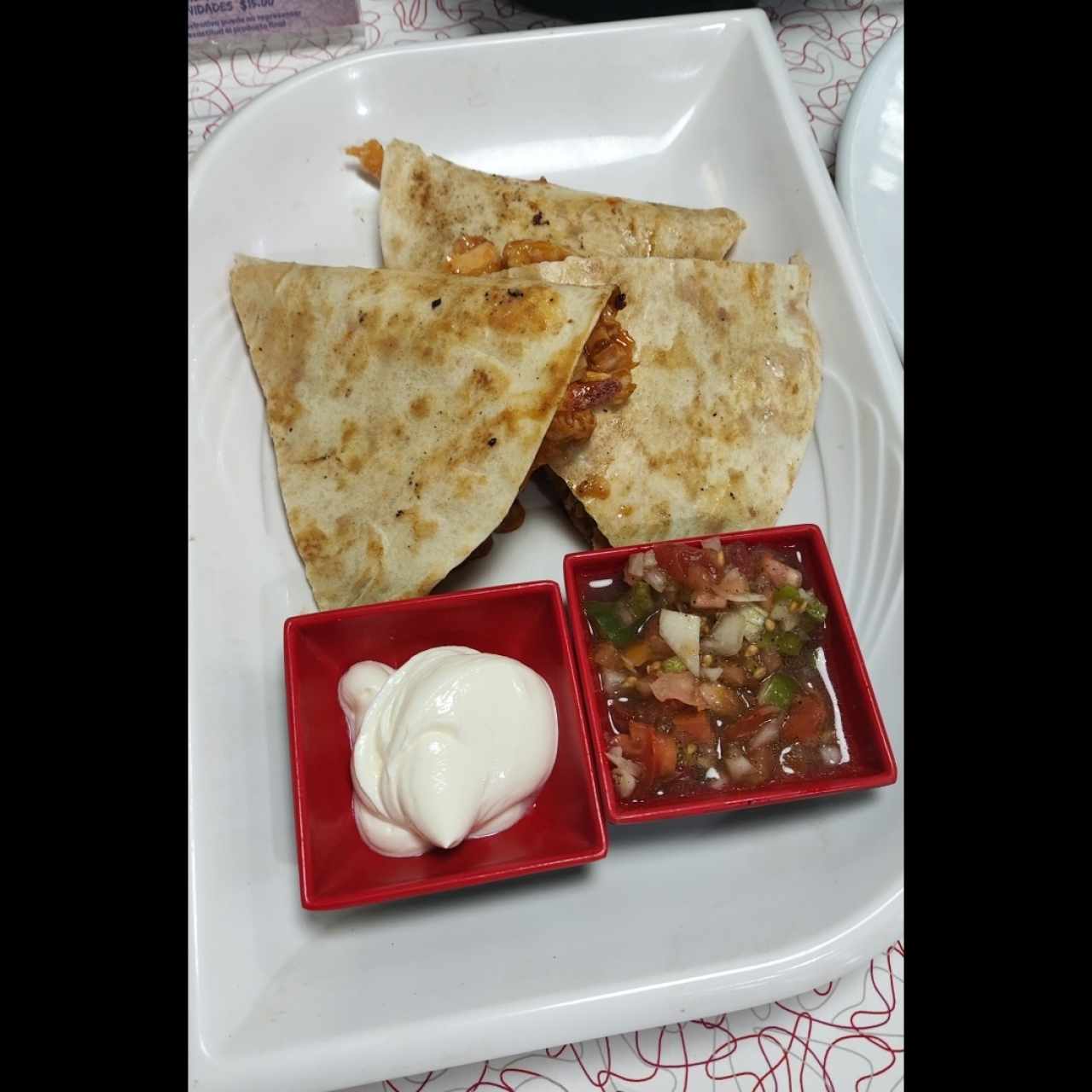 Quesadilla de pollo 