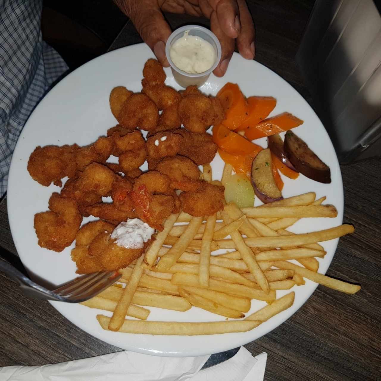 Camarones apanados