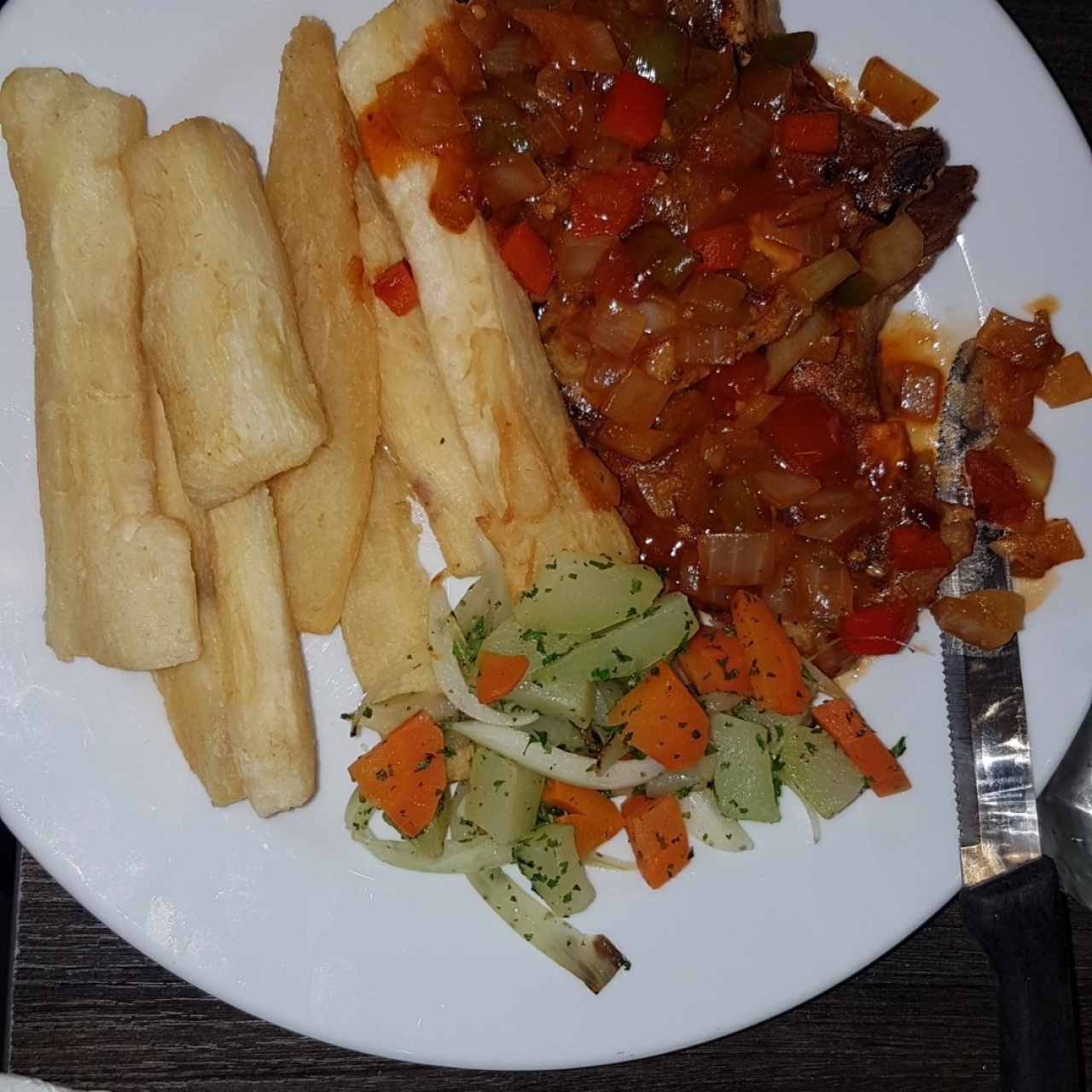 Chuleta a la criolla 