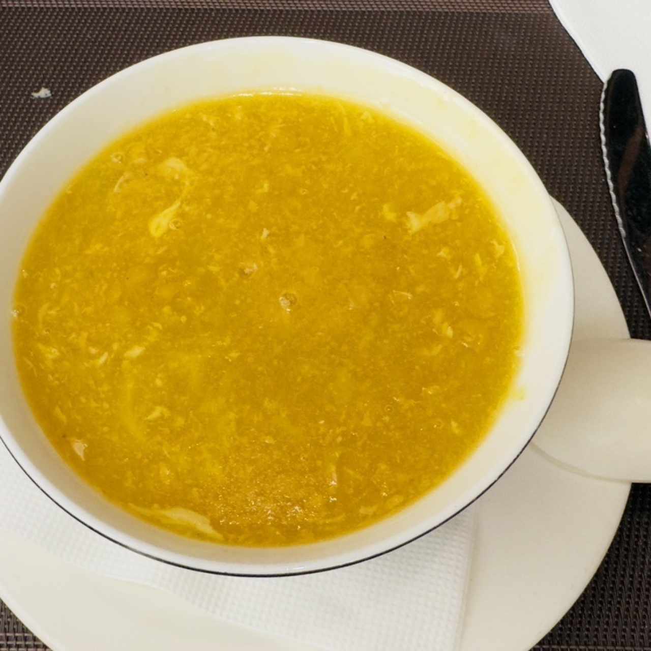 Sopa Crema de Maíz con Pollo