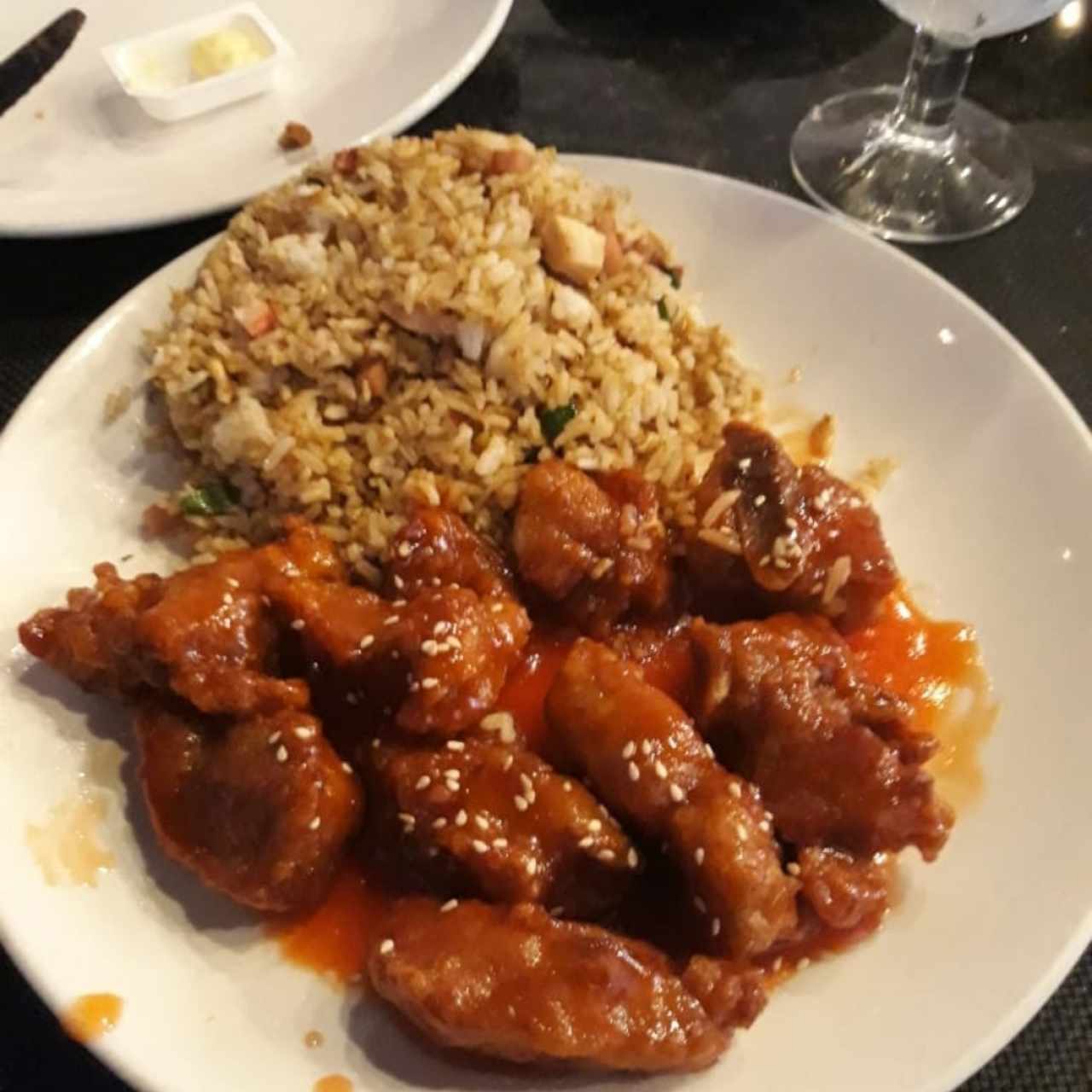 Costillas agri-dulce
