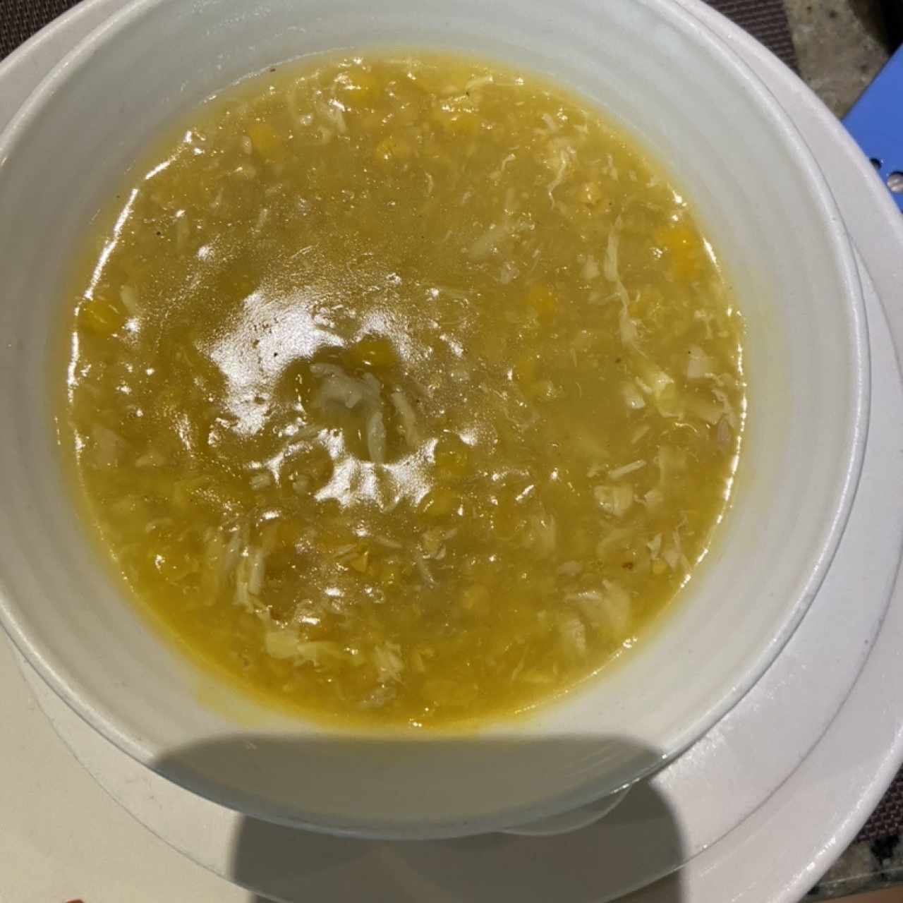 Crema de Maíz con Pollo