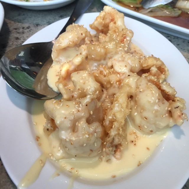 Langostinos En Salsa Blanca Del Chef