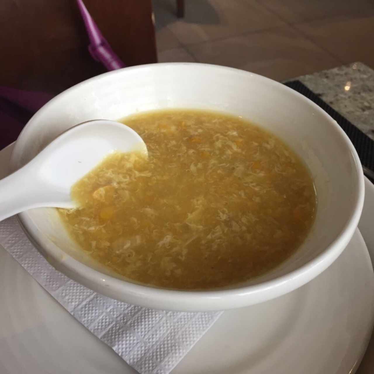 Crema de maíz con pollo