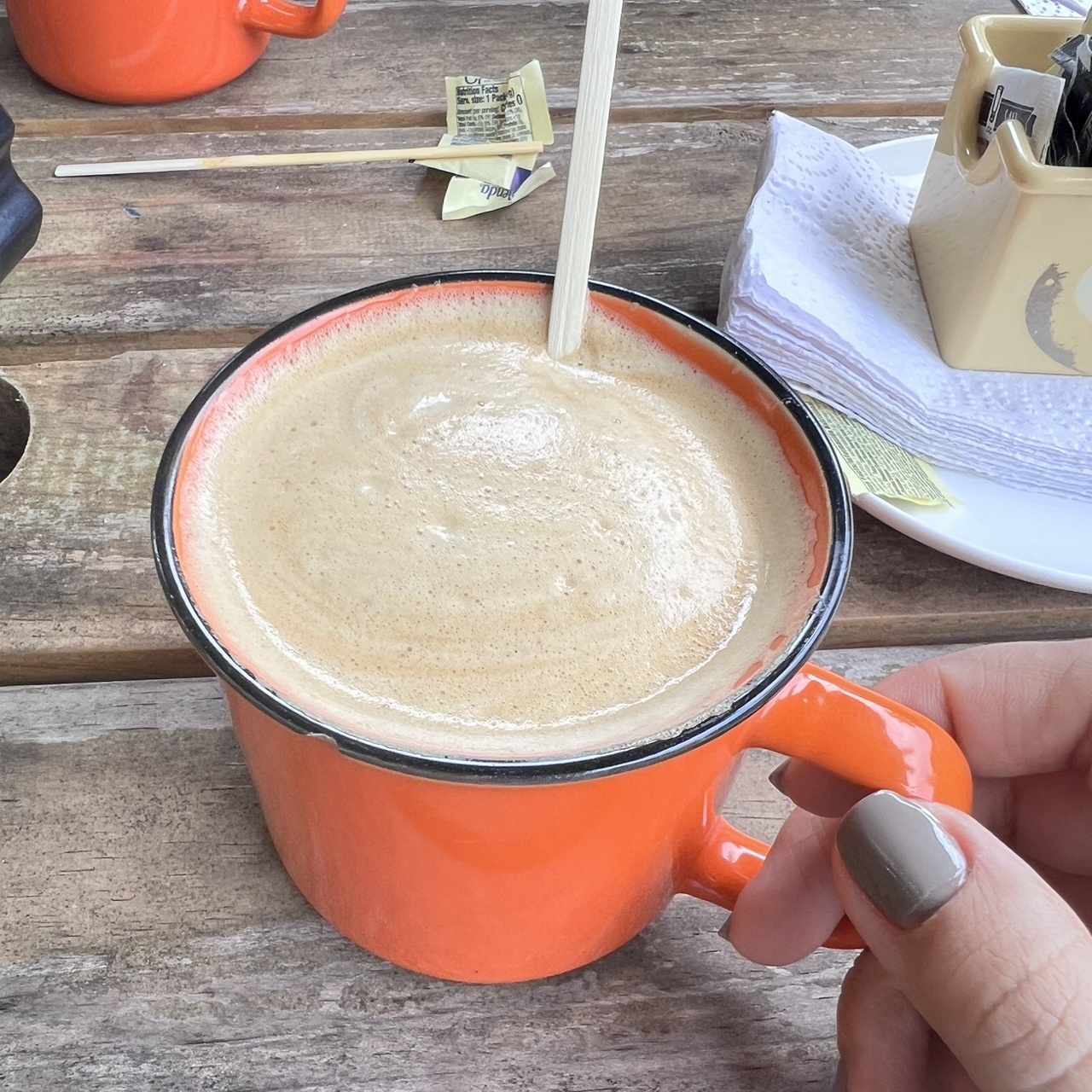 Latte con leche de almendras