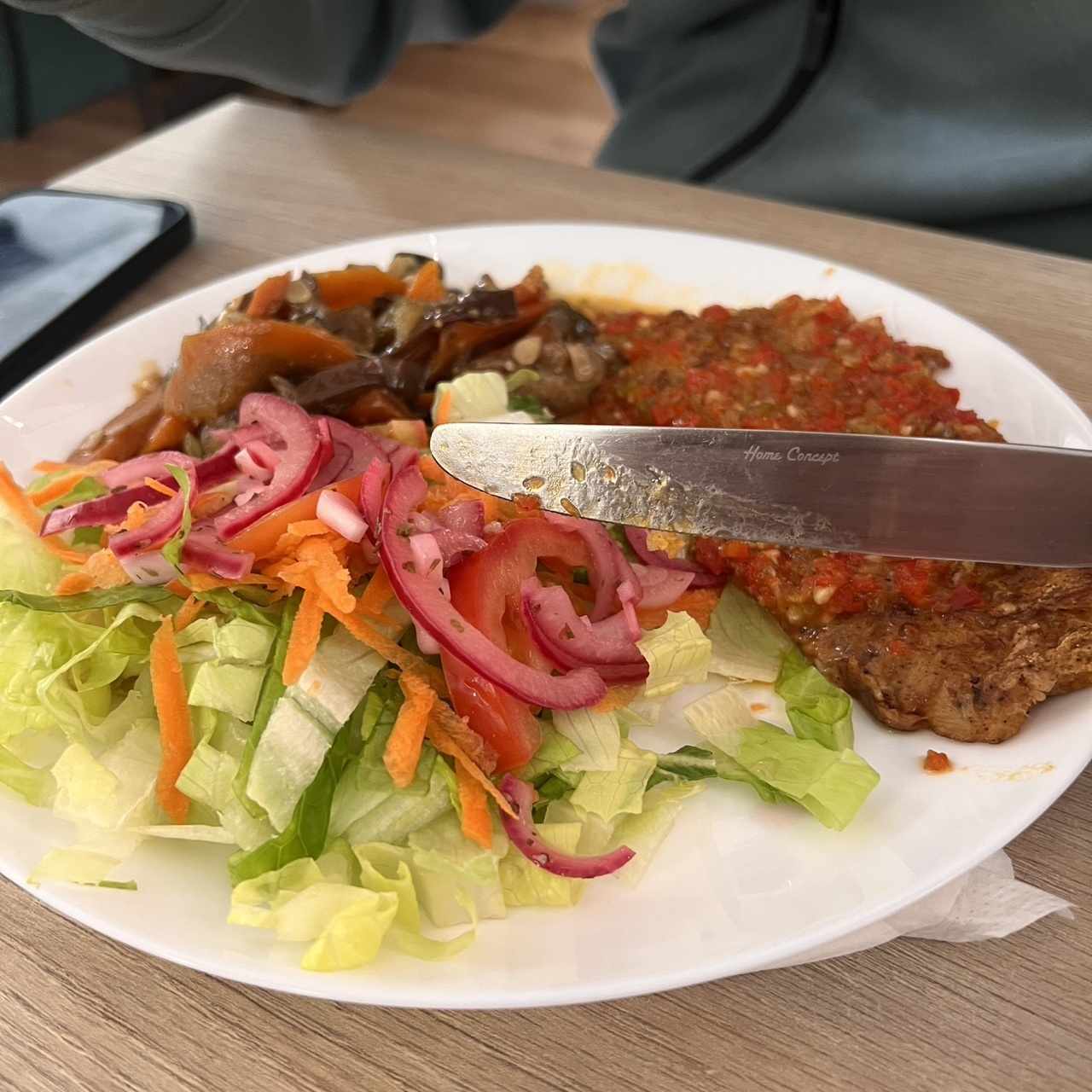 Filete de pescado al ajillo