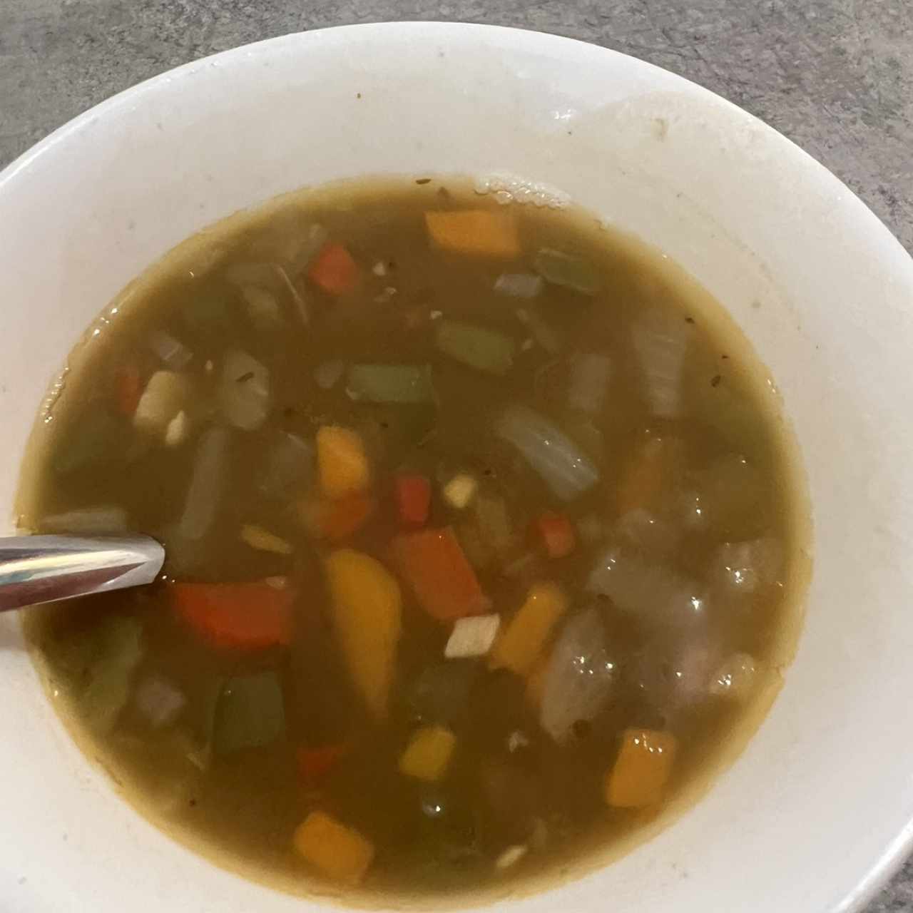 Sopa de lentejas 