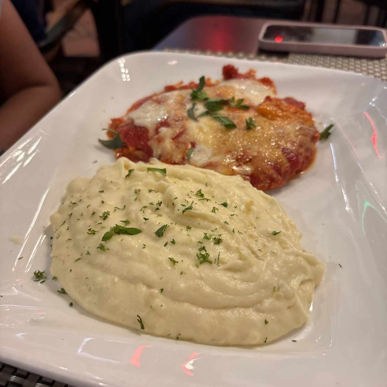 Pollo gratinado a la parmesana 