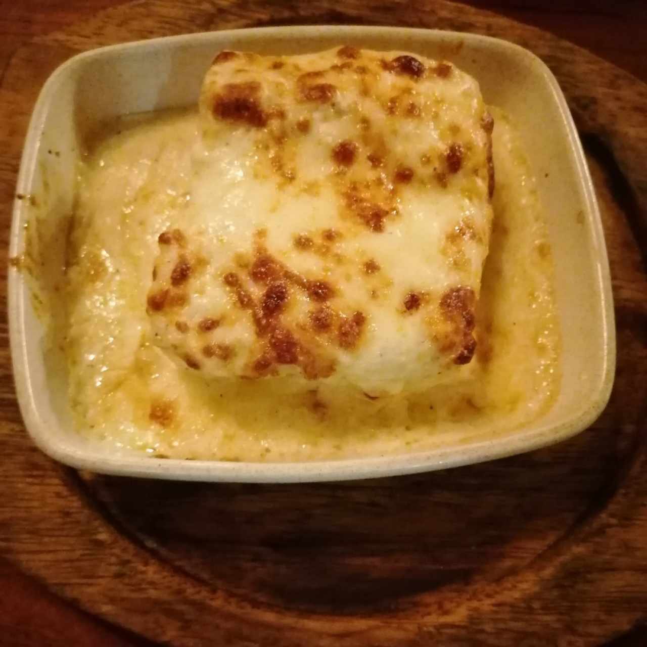 Lasaña de Pollo en Salsa Pomodoro Gratinada