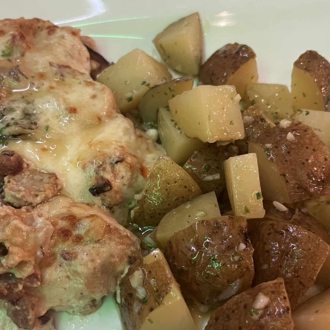 Pollo Torino con papas