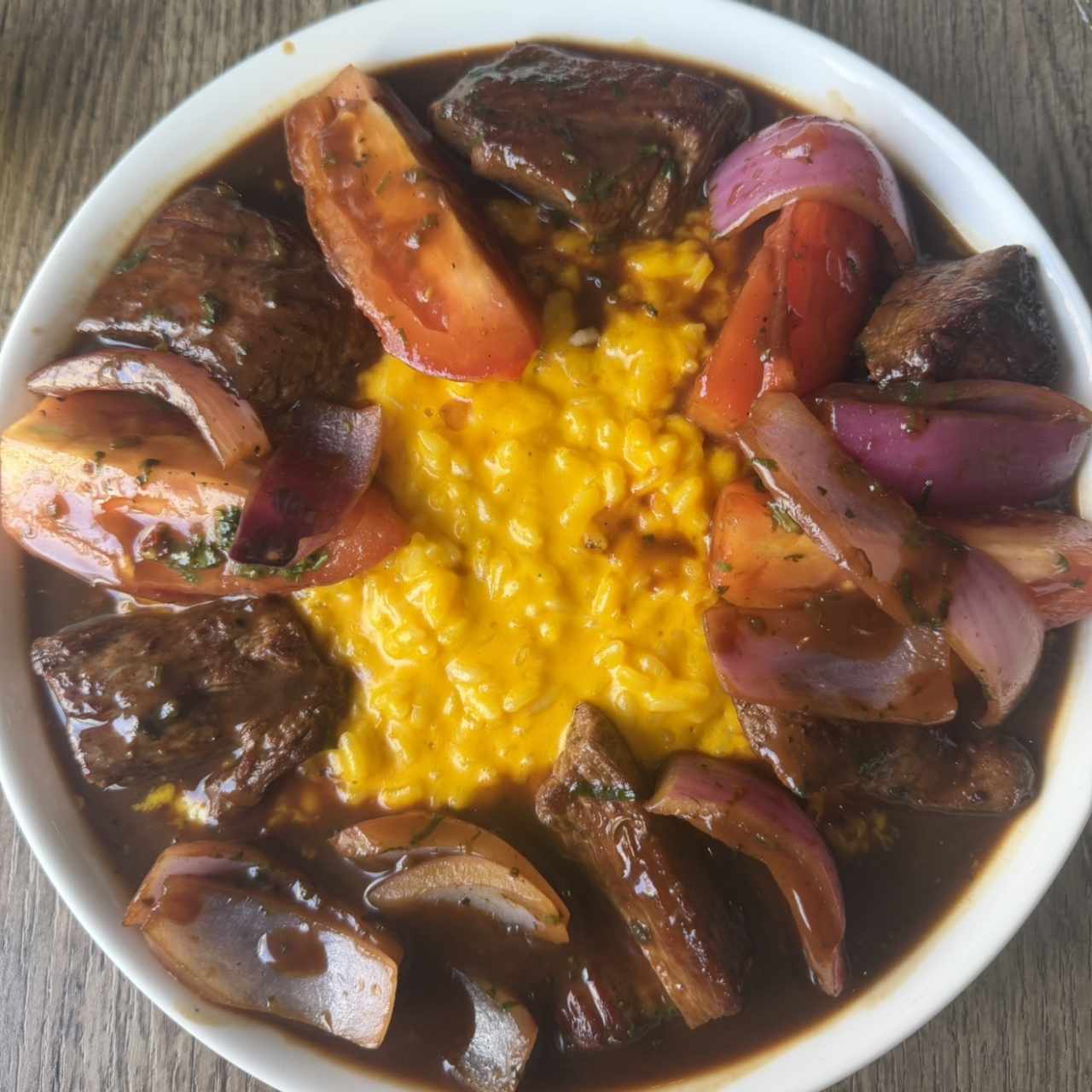 RISOTTO DE AJI AMARILLO CON LOMO
