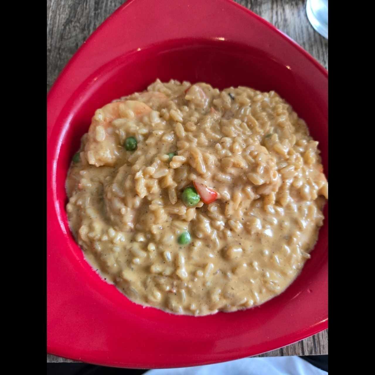 rissoto con langostinos