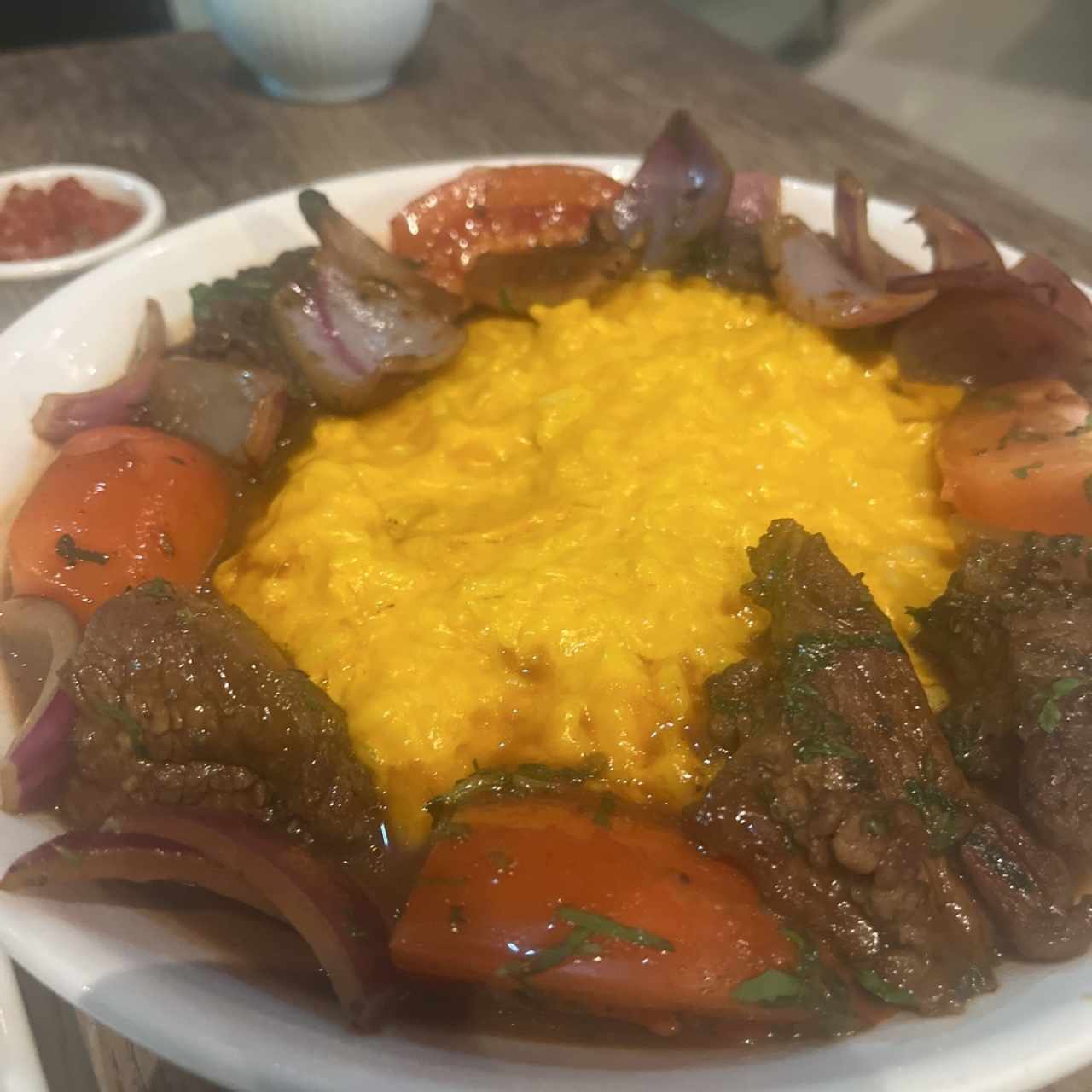 RISOTTO DE AJI AMARILLO CON LOMO