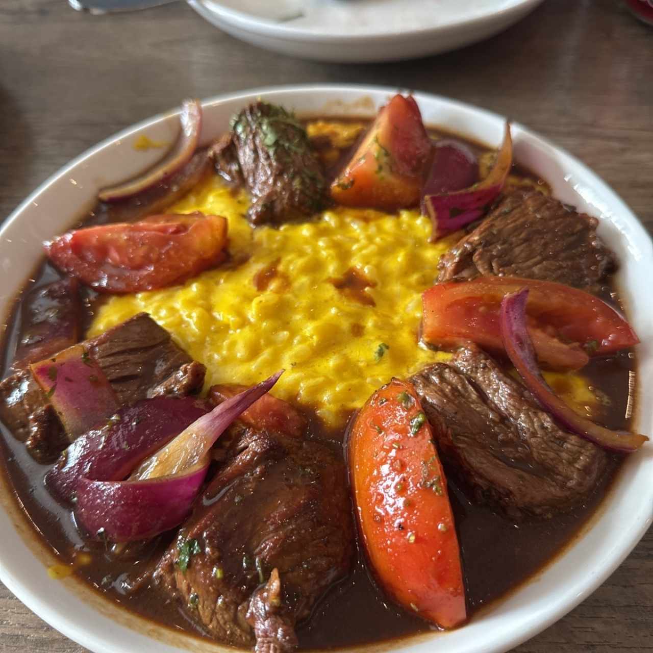 RISOTTO DE AJI AMARILLO CON LOMO