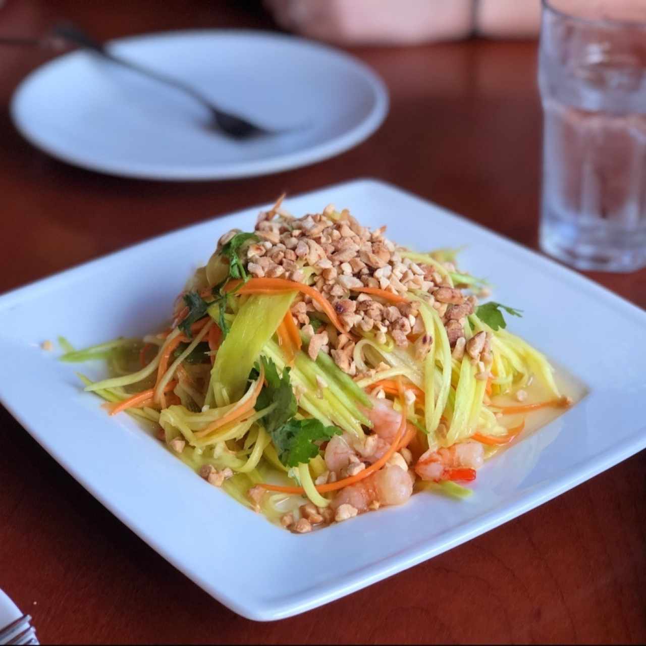 Ensalada de mango con Camarones 