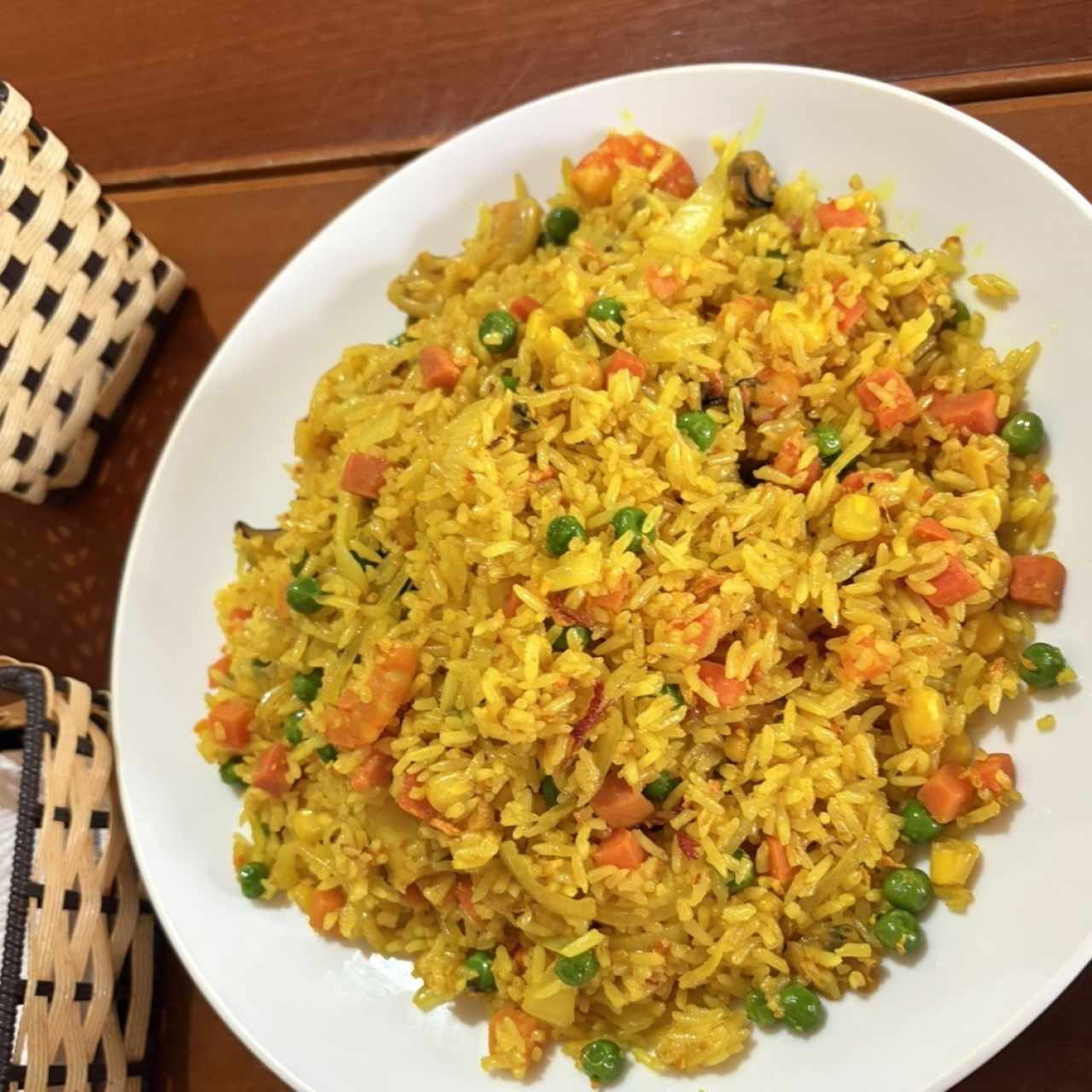 Com Rang Hasai San -Arroz frito Con Mariscos