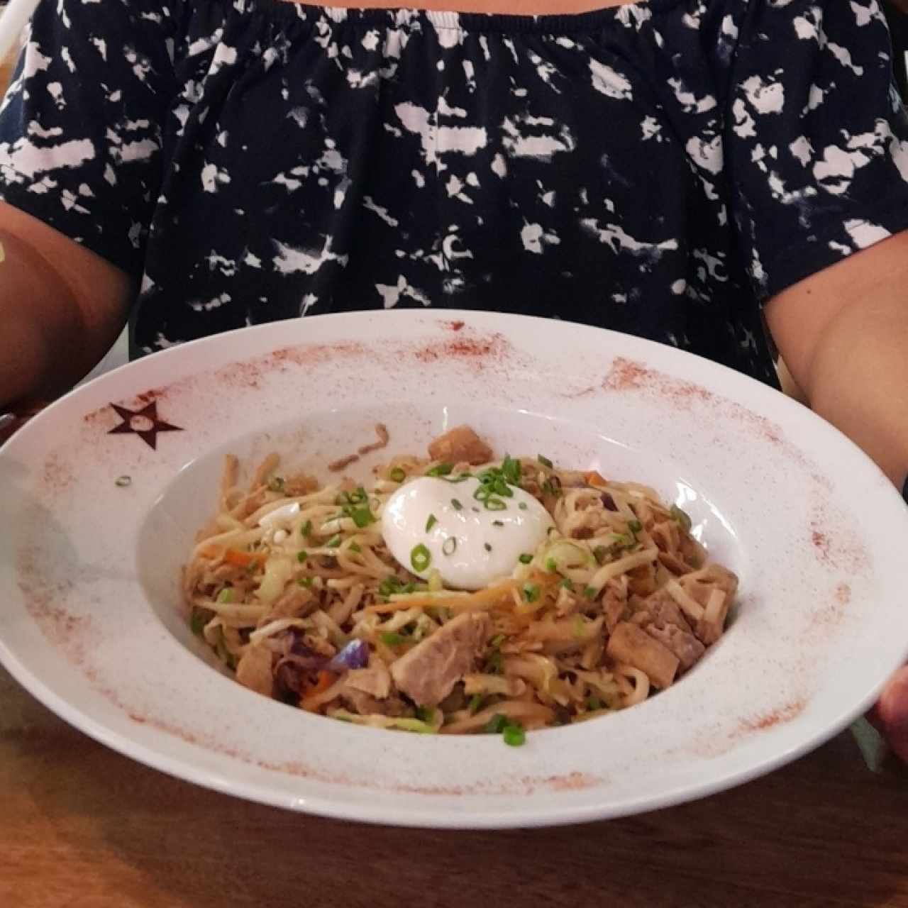 fideos con pollo