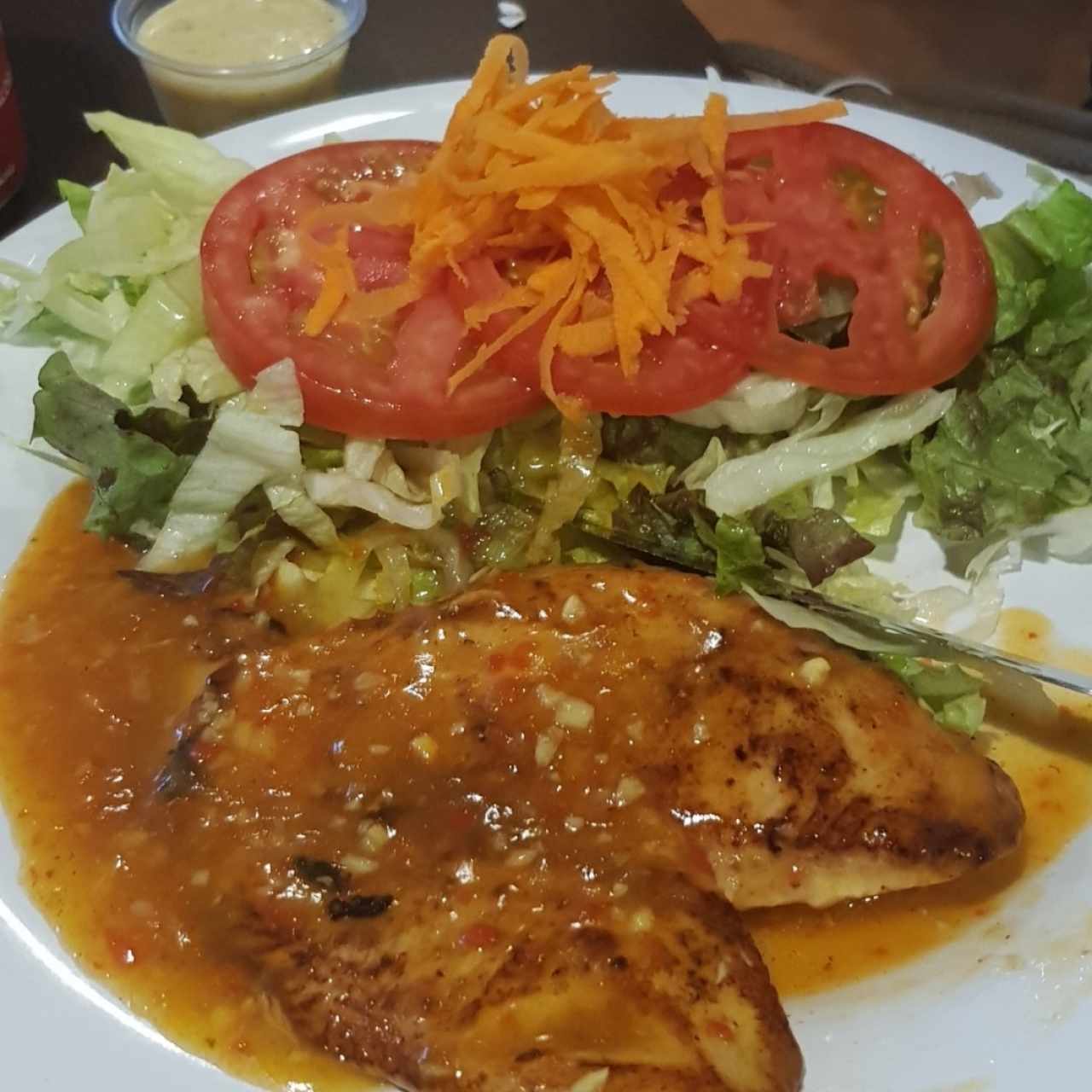 filete pollo al ajillo 
