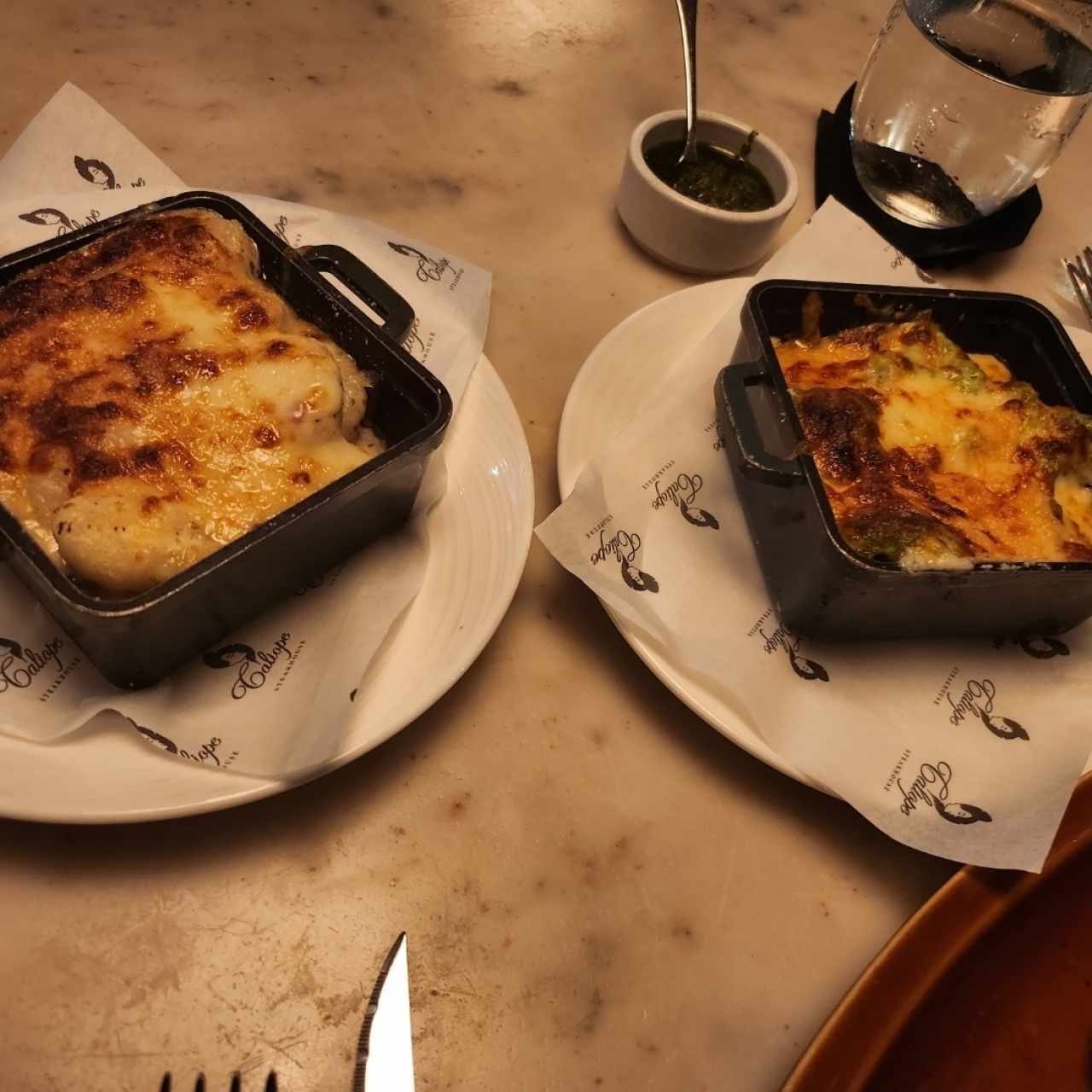papa y Brocolli gratinada 
