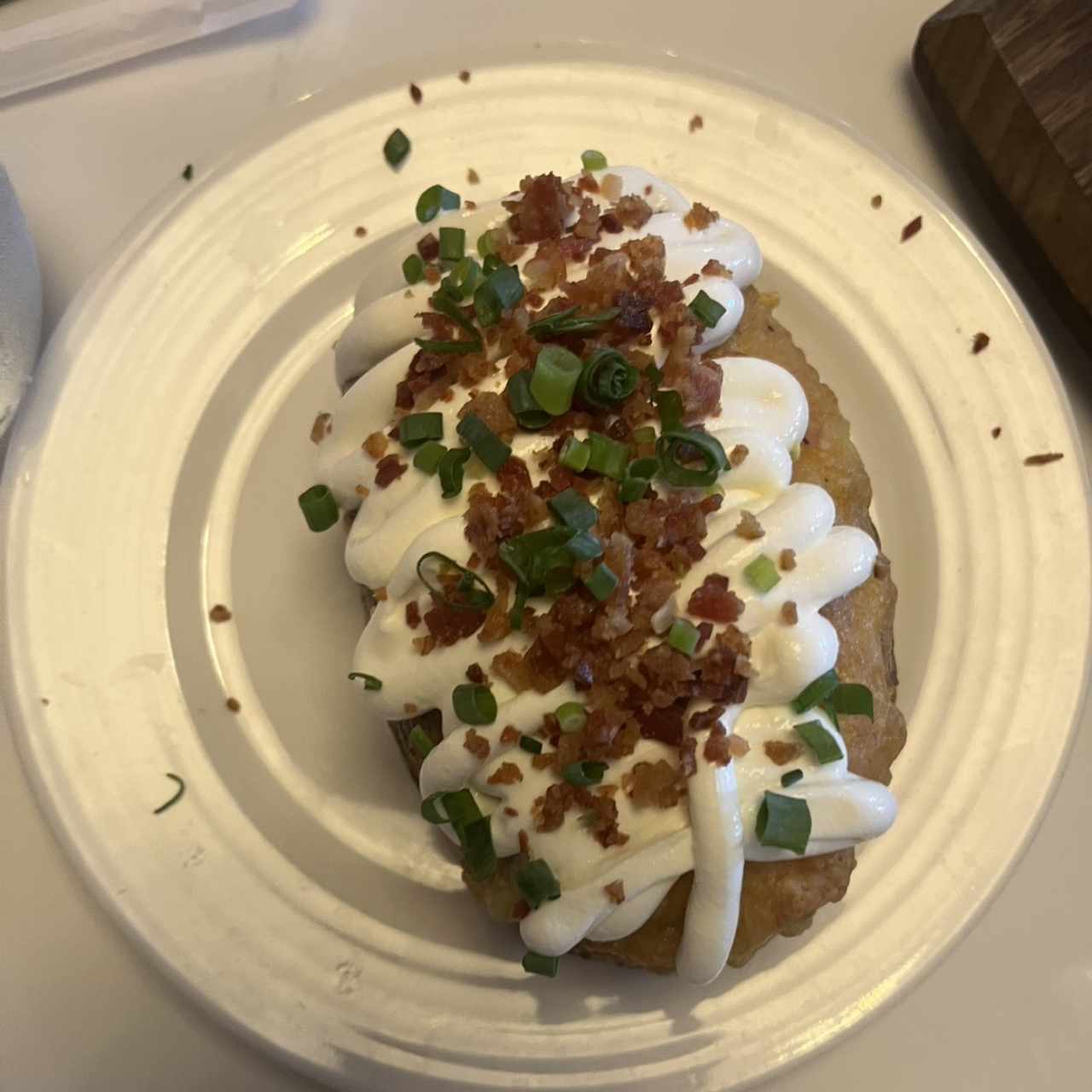 Papa Asada con Toque de Chimichurri