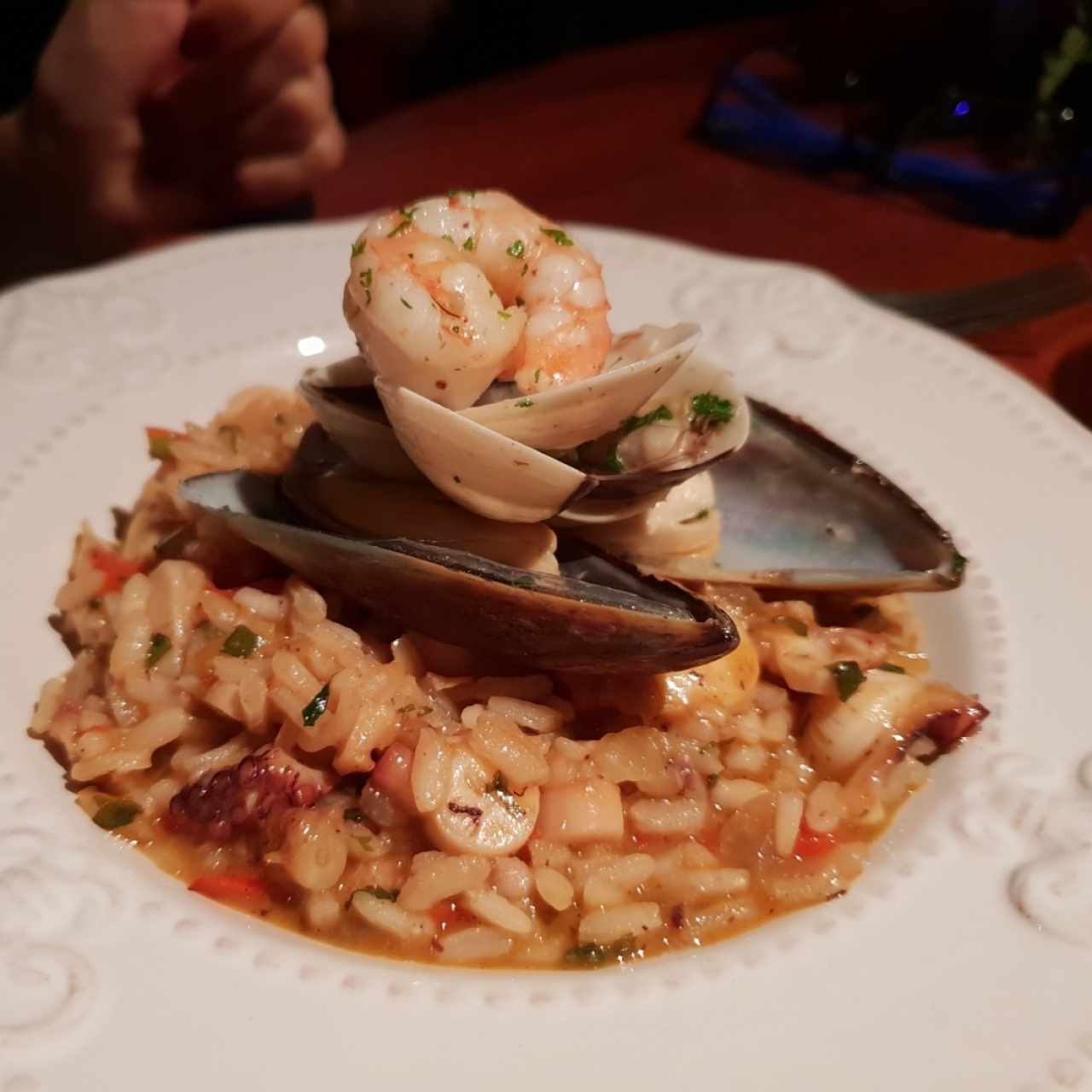 arroz meloso de mariscos
