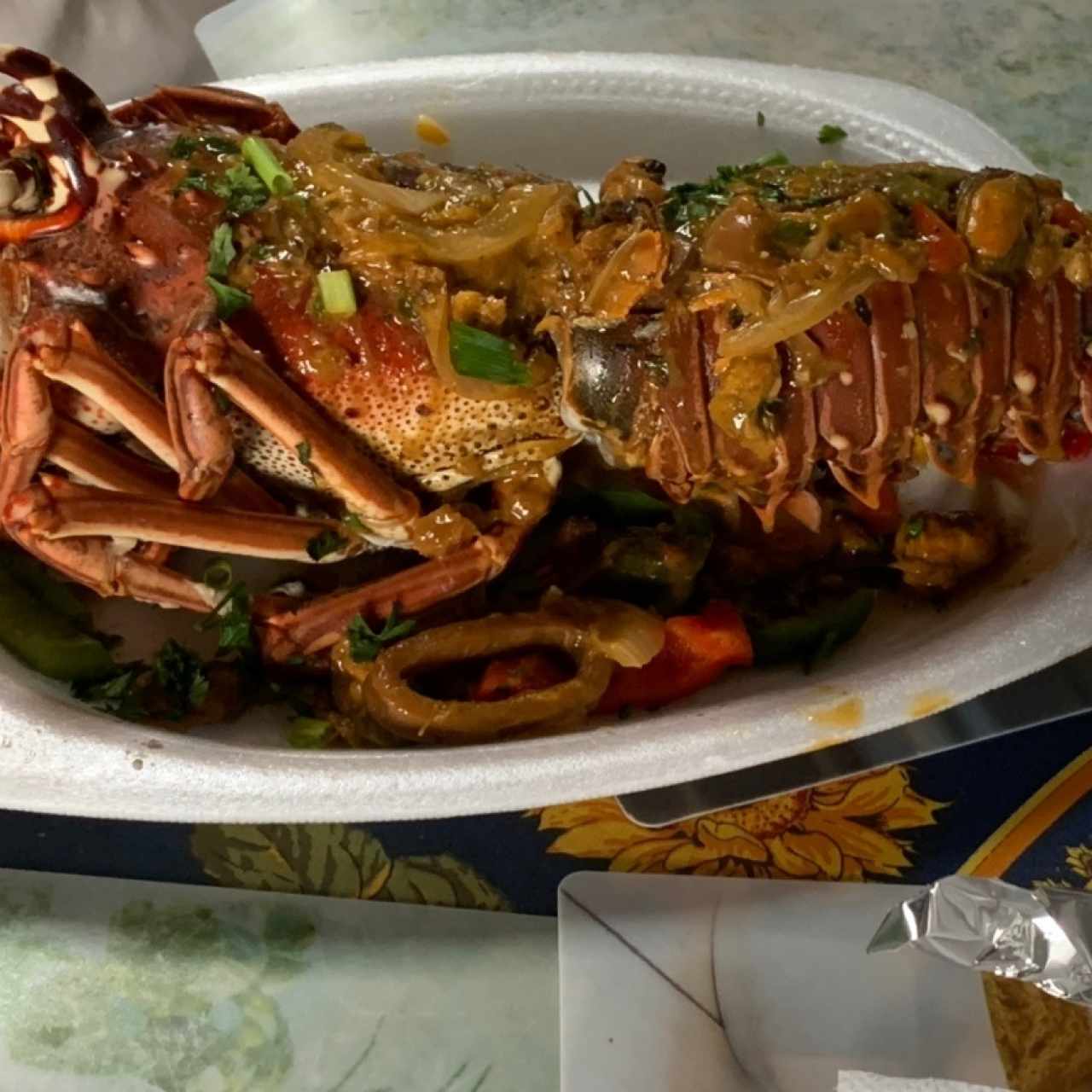 Langosta Entera a la Fricasse 