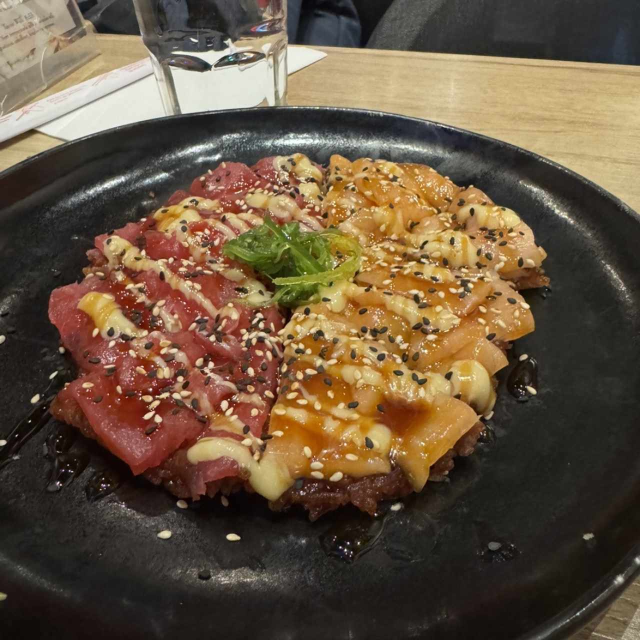 Sushi pizza combinación