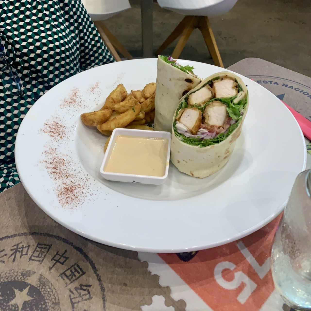 Wrap de Pollo Thai
