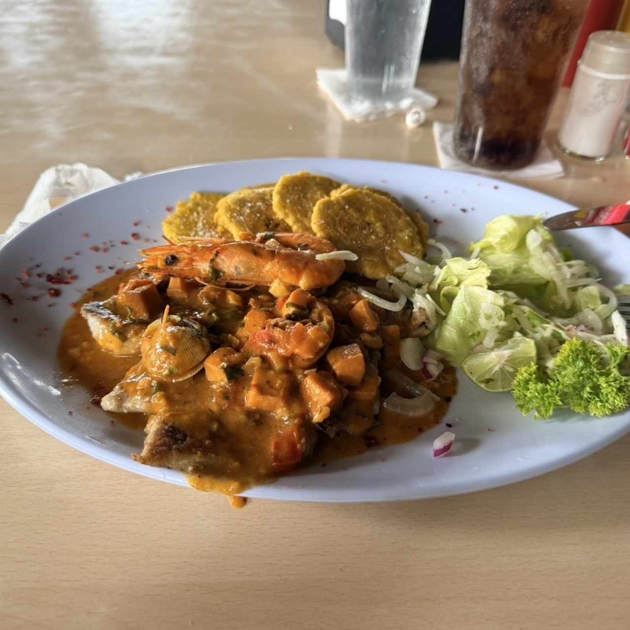 Filete de Corvina a lo Macho
