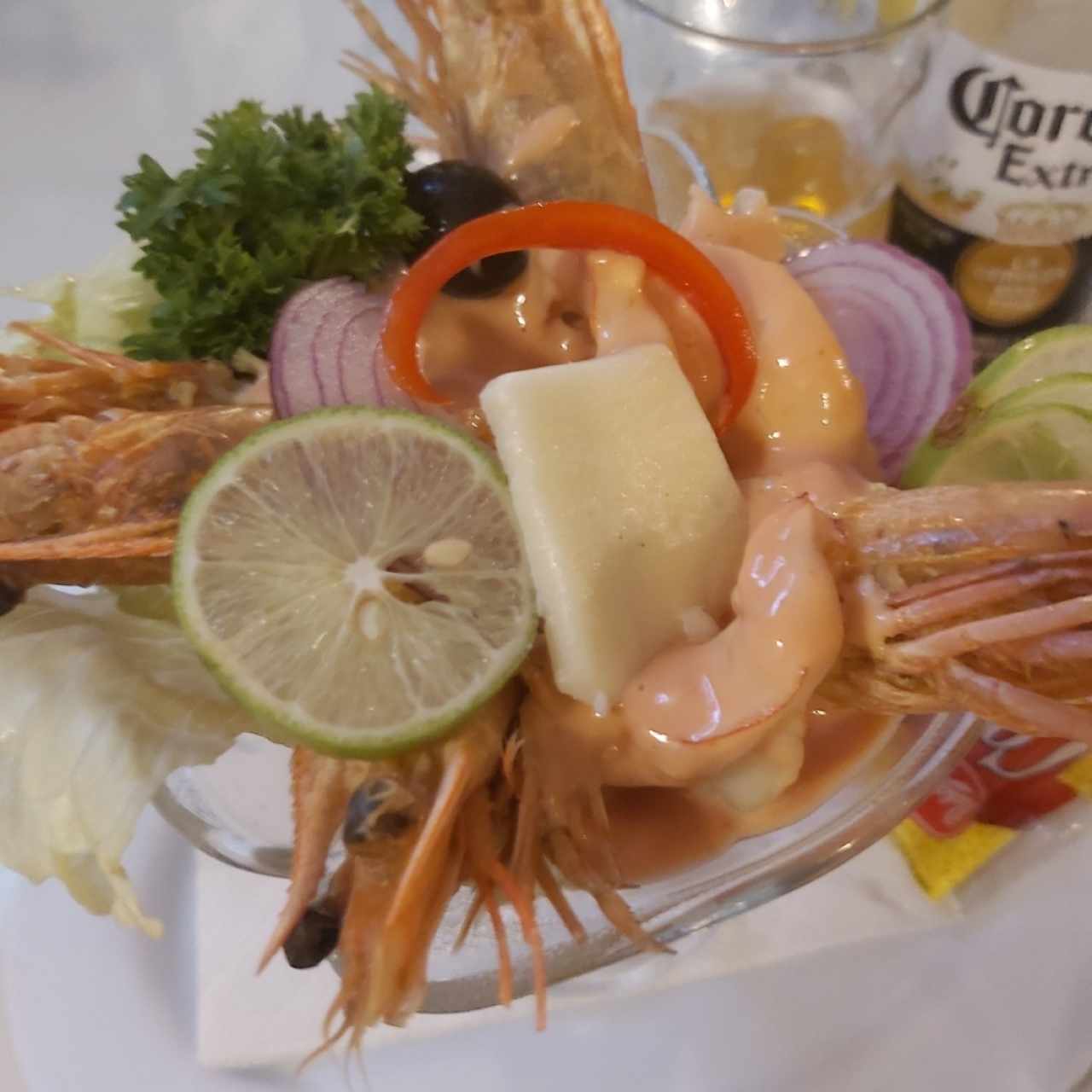 ceviche de langostinos