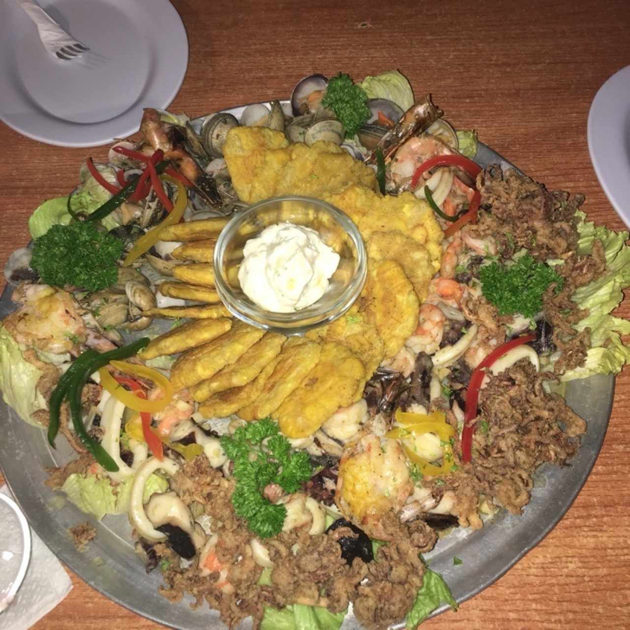 picada grande de mariscos