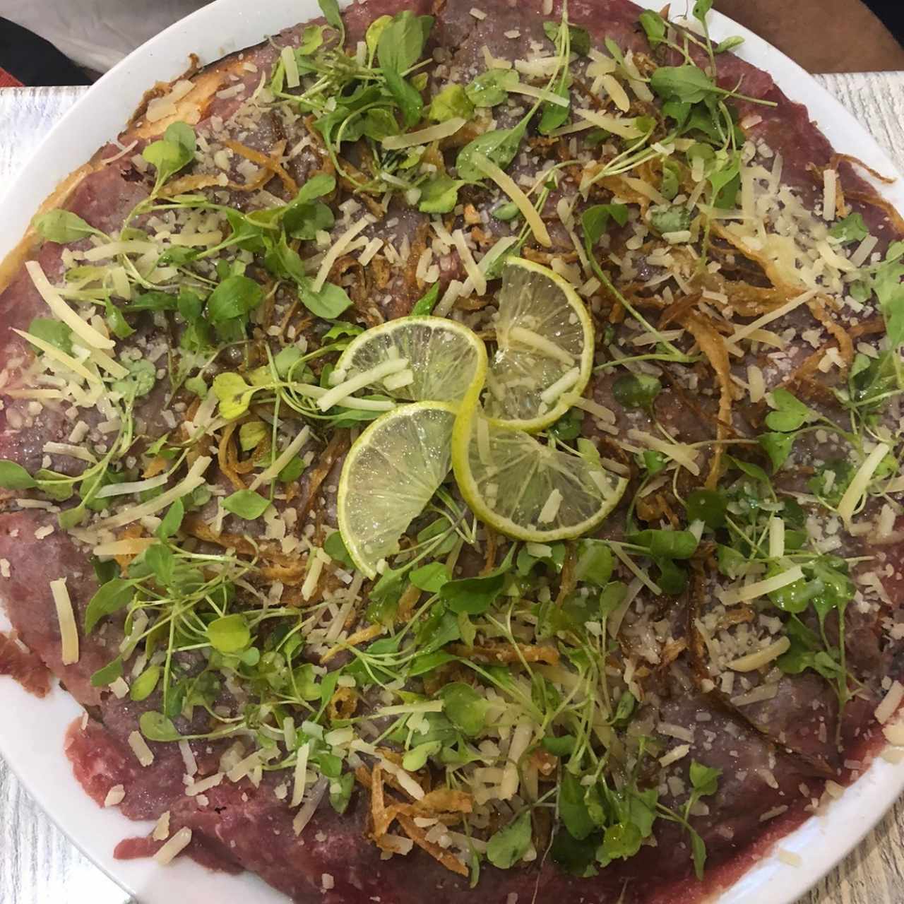 pizza carpaccio