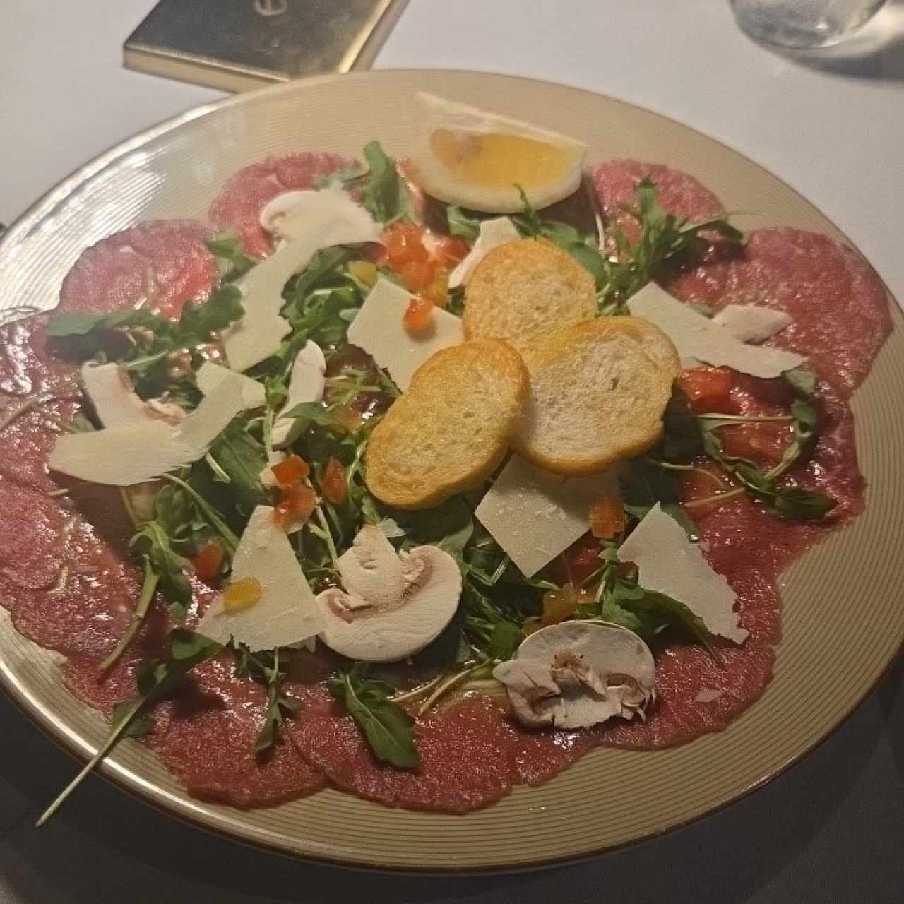 Entradas - Carpaccio de carne