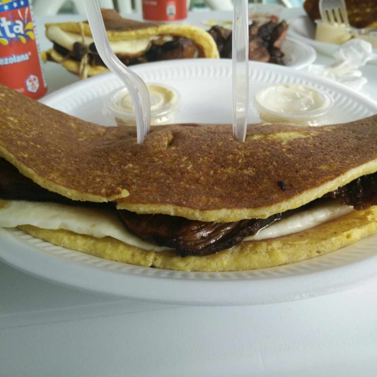 Cachapa de carne en vara