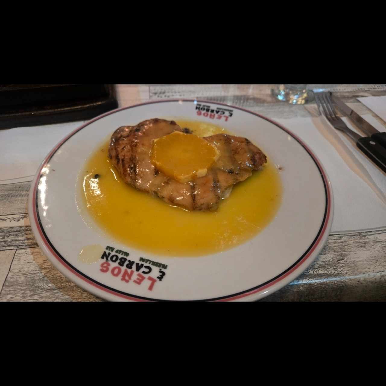 FILETE DE POLLO A LA NARANJA