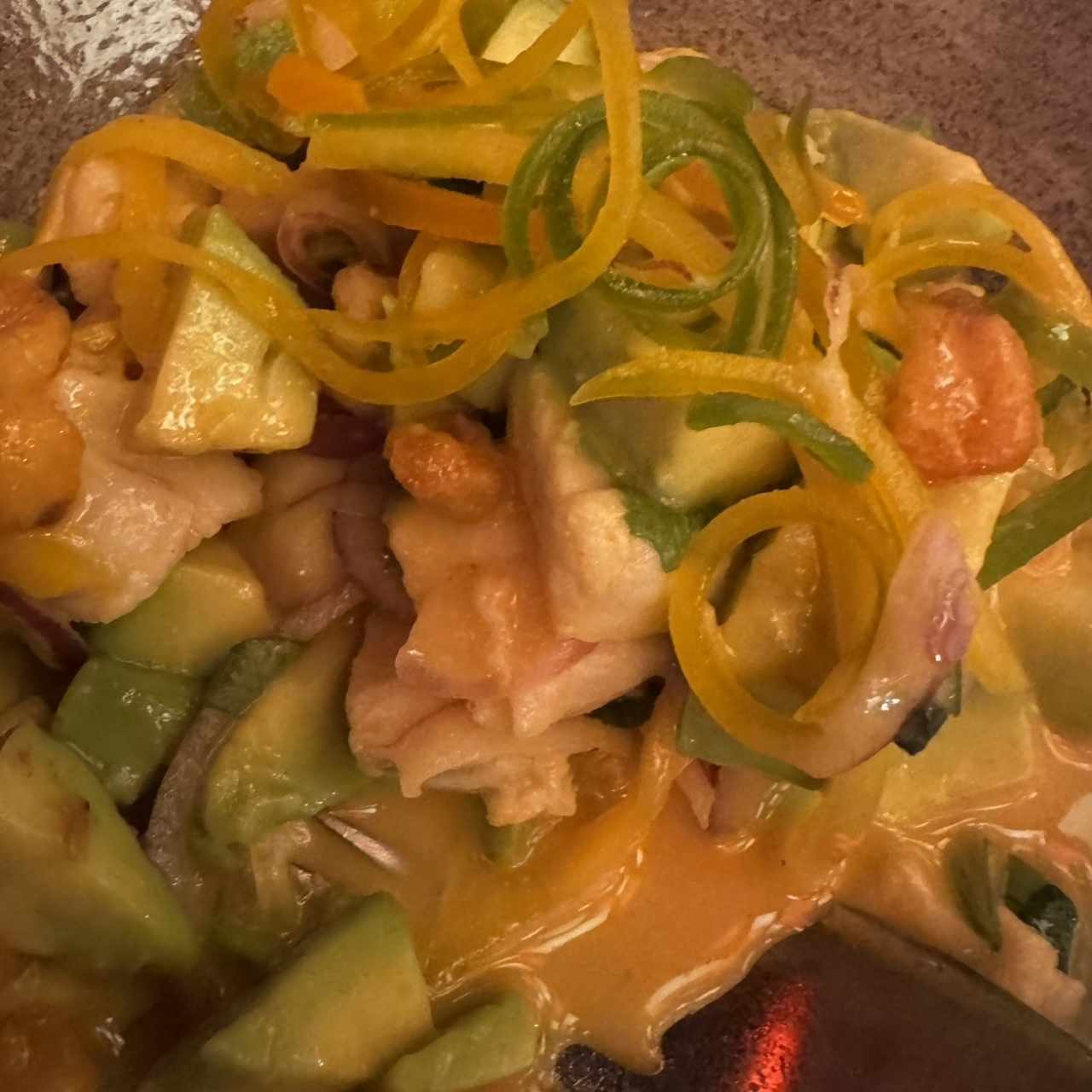 CEVICHE PERUANO FUSIÓN DE CORVINA