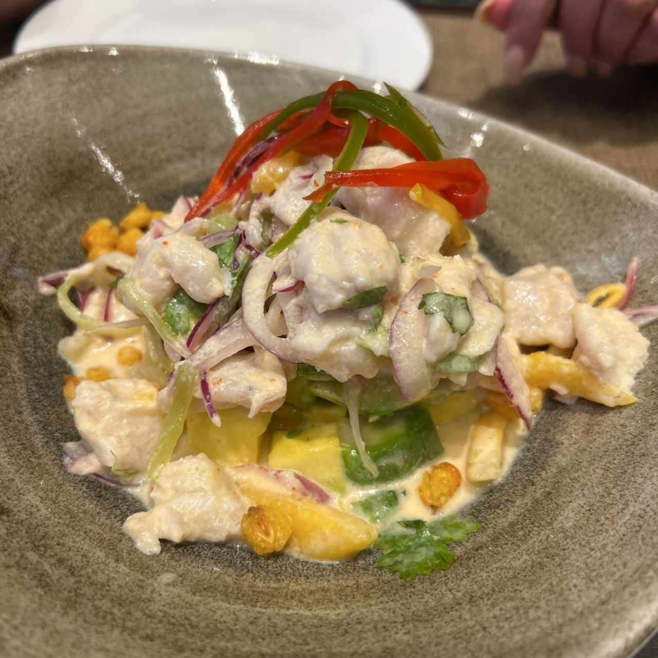 CEVICHE PERUANO FUSIÓN DE CORVINA