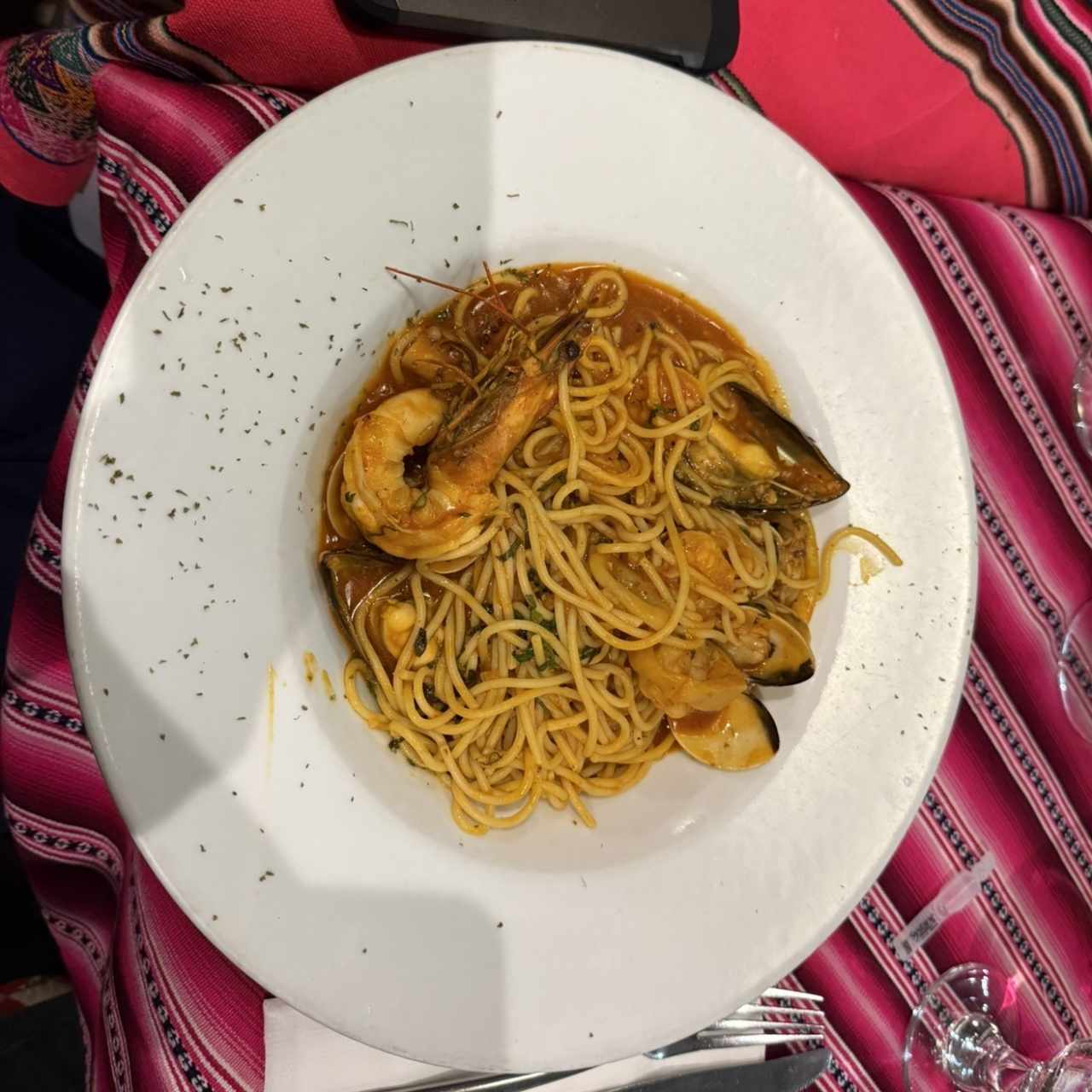 Spaguetti Frutos de Mar
