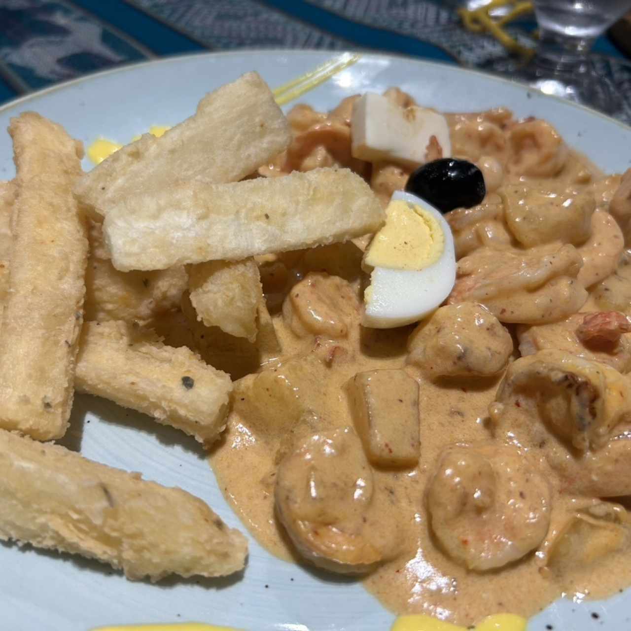 Camarones salsa ajiies