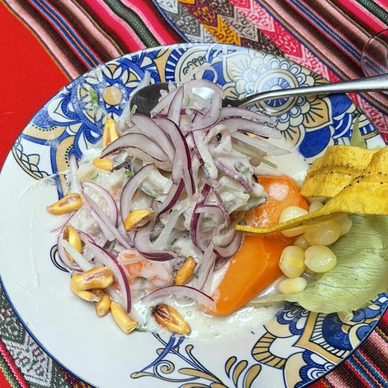Ceviche a las Tres Cremas