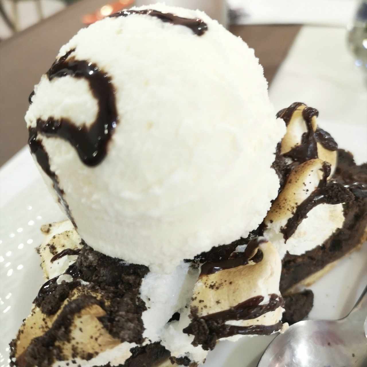 oreo pie con helado 😍