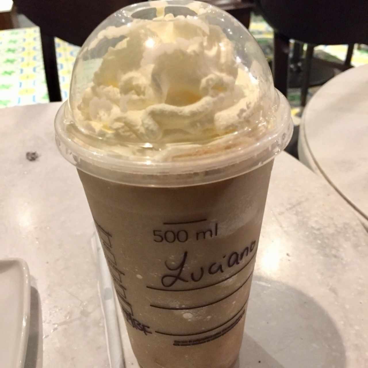 Frappuccino mocha blanco