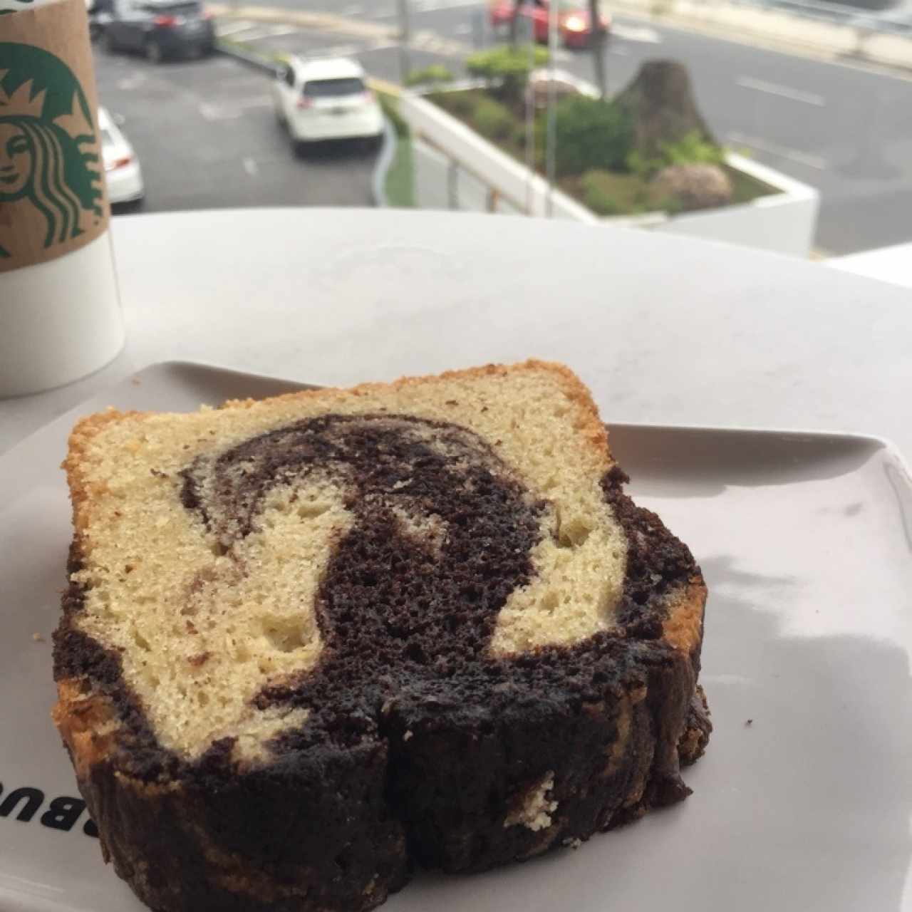 Chocolate marble loaf cake