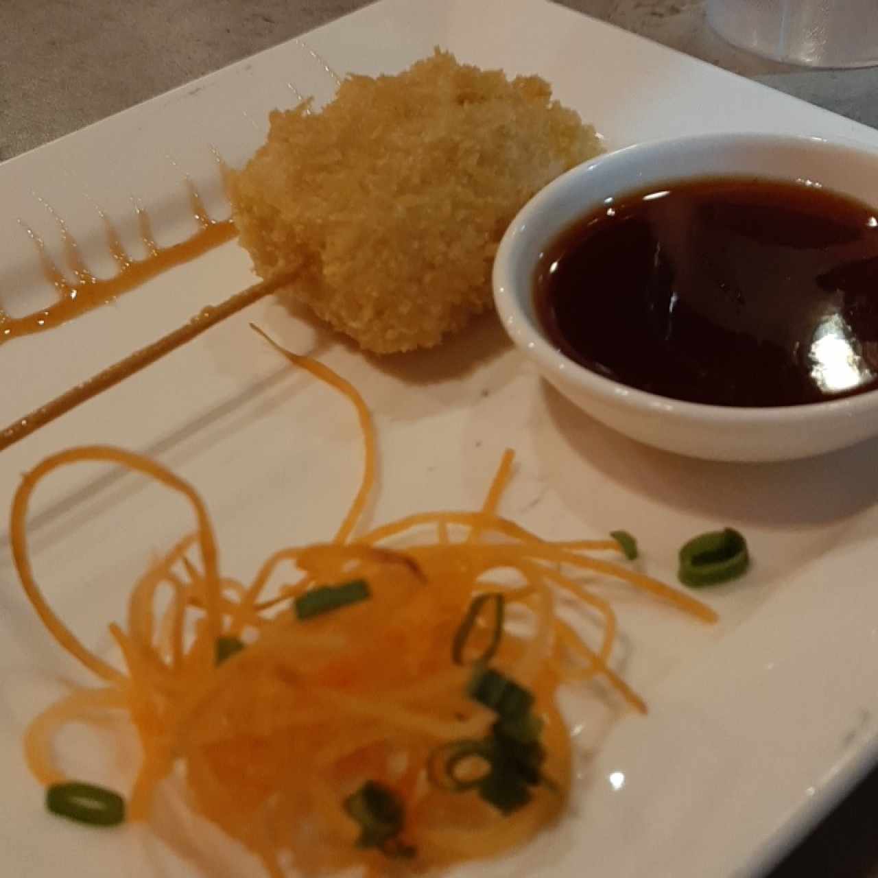 kushiage de queso gouda