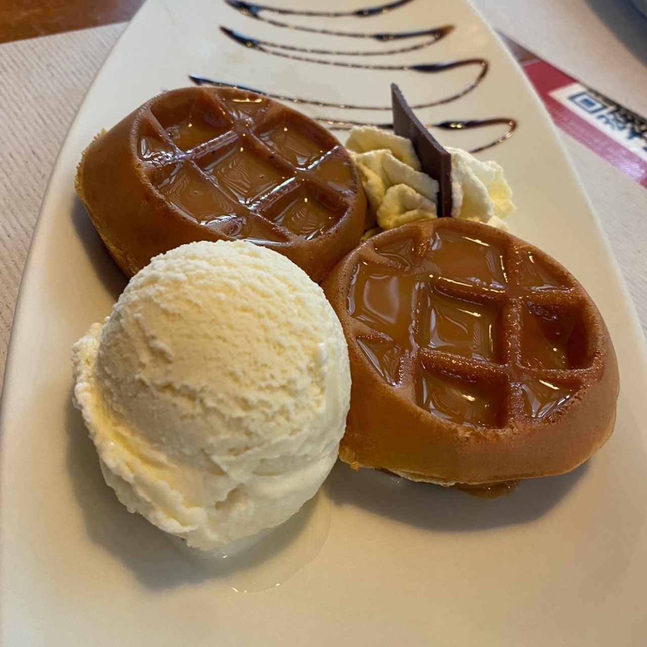 mini waffle de arequipe 