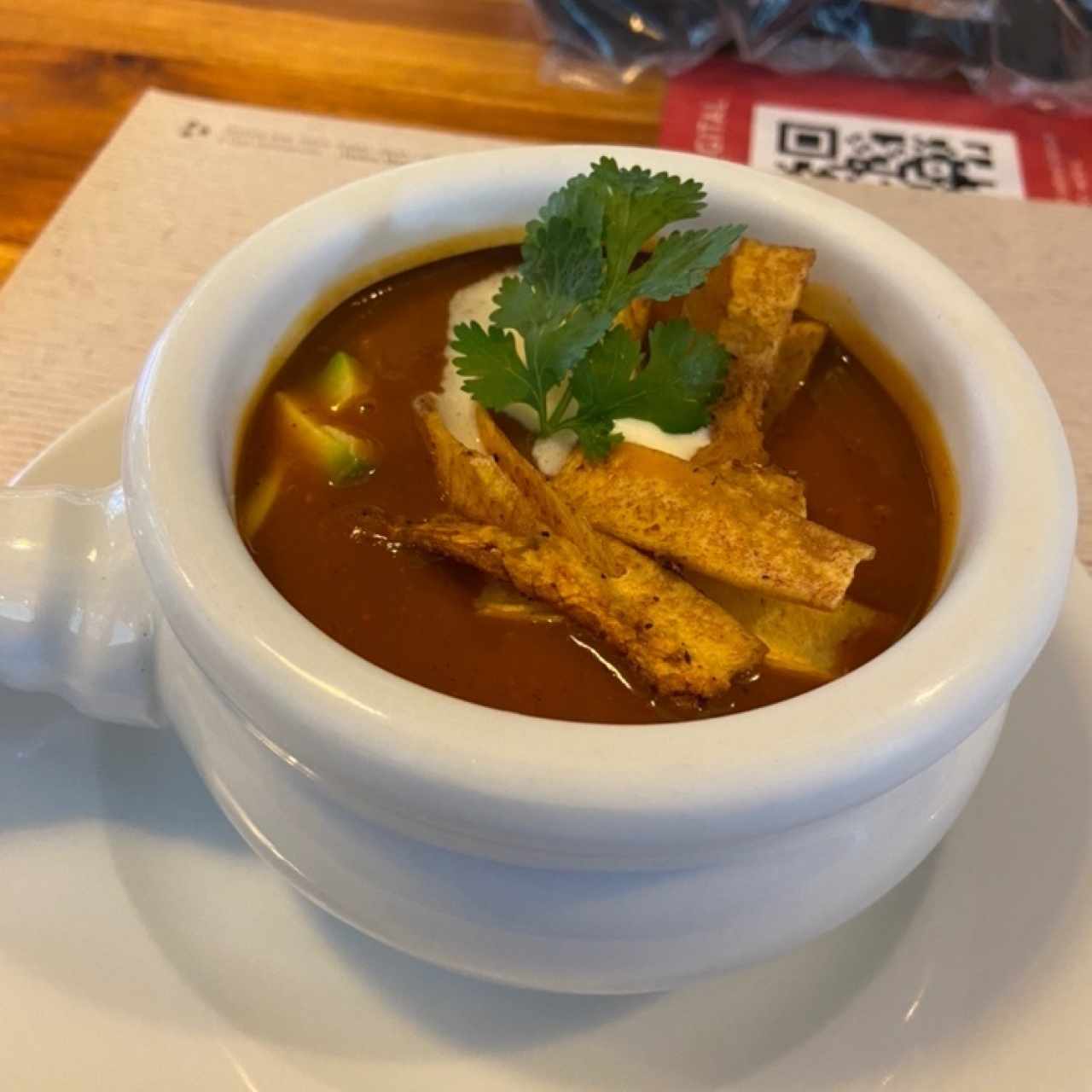 sopa cocarachia- es pequeña pero deli 