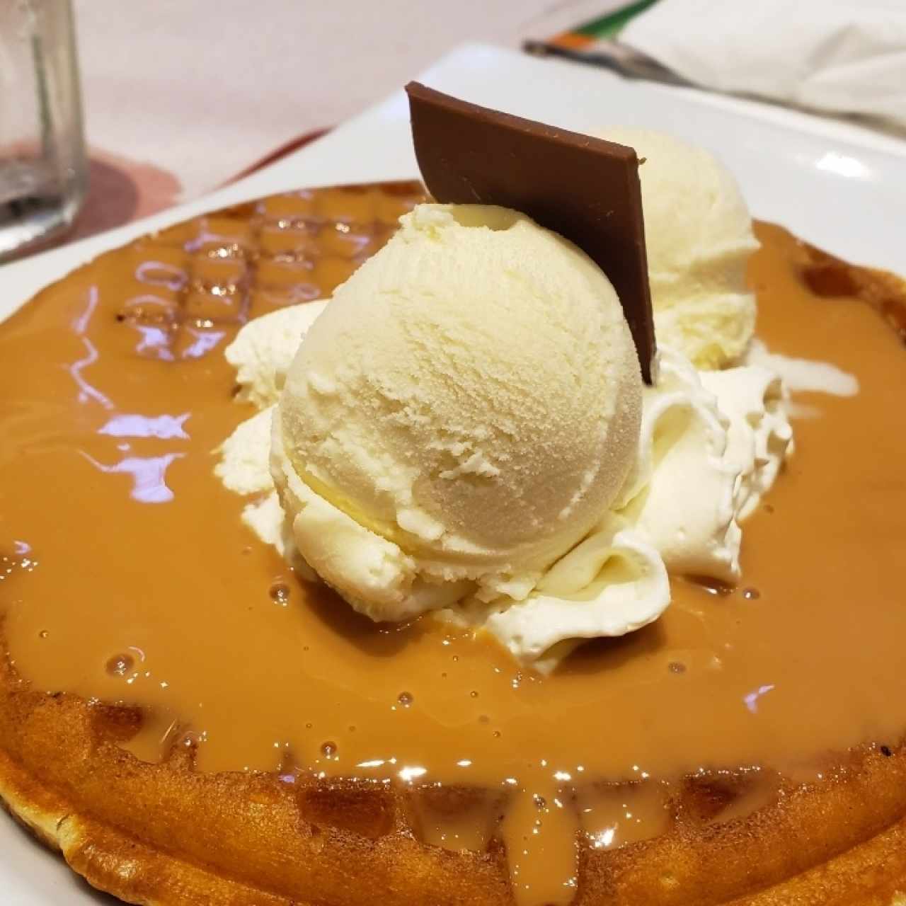 Waffle de arequipe 