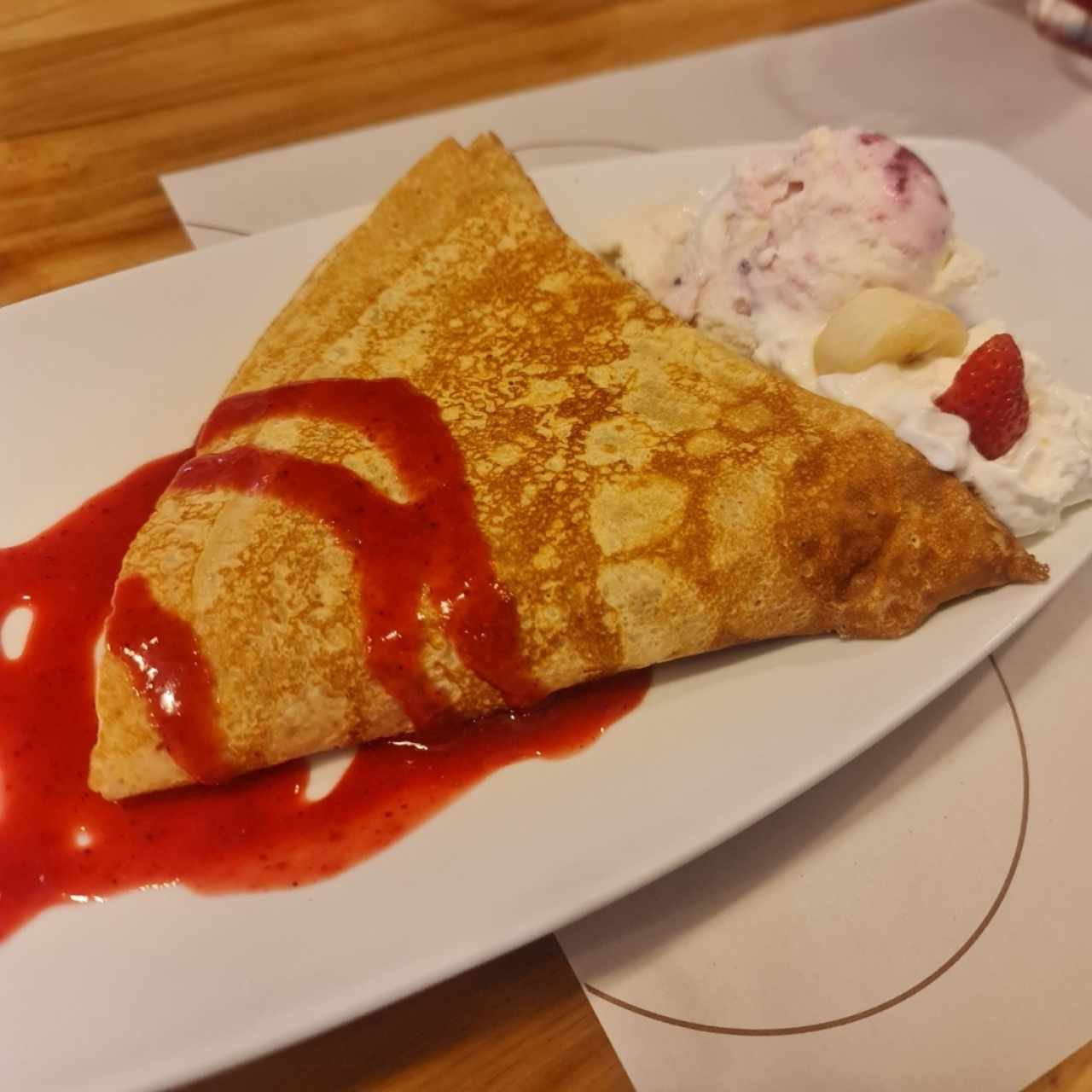 strawberry crepes