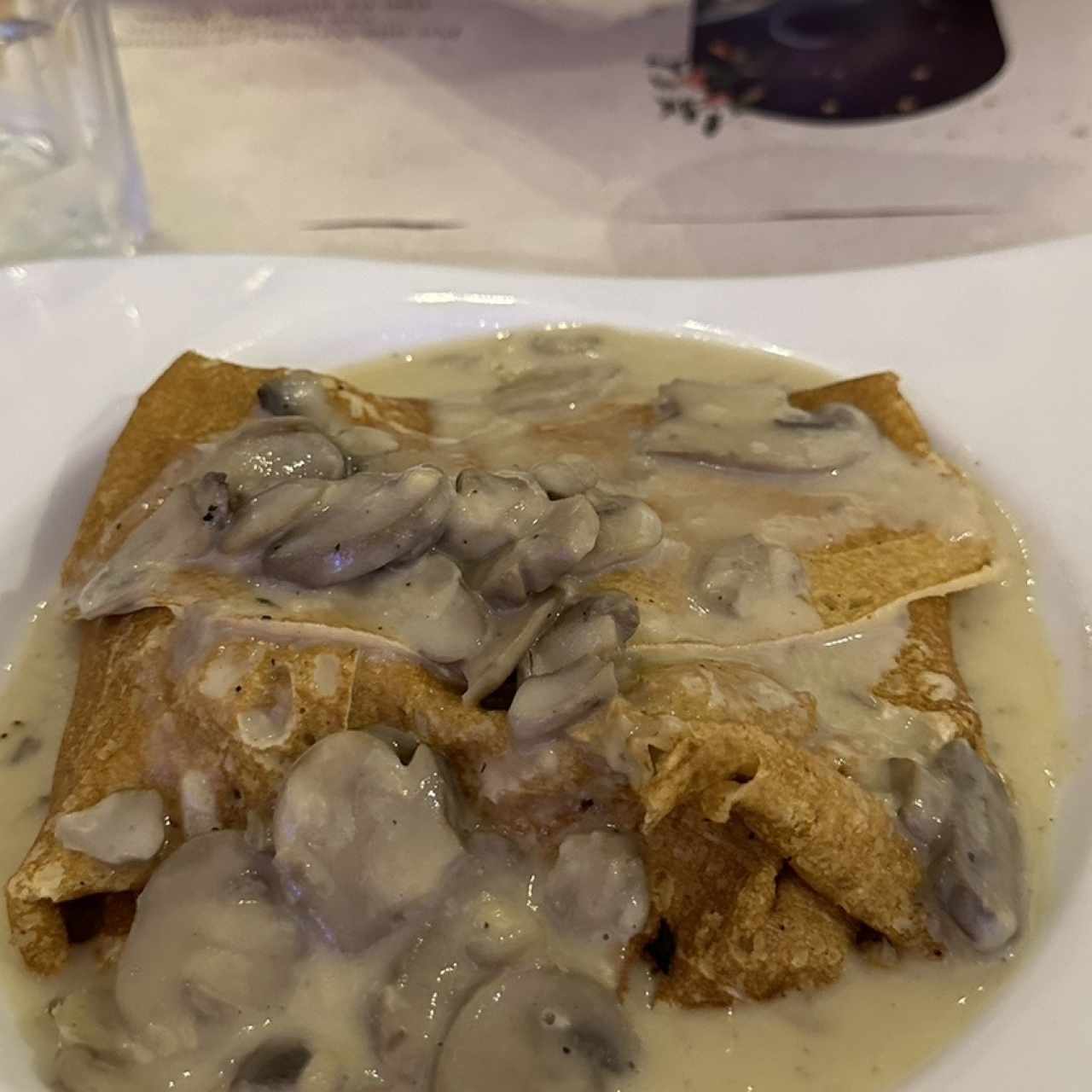 Crepe de Pollo y Champiñones