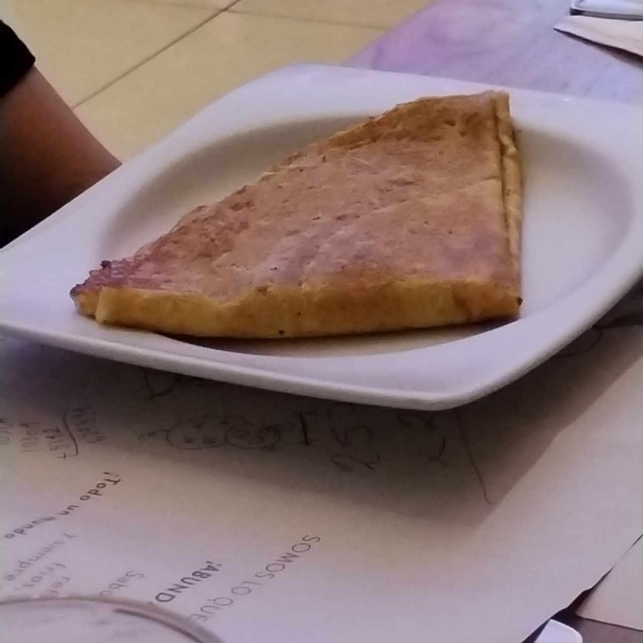 Crepa simple (jamón y queso)